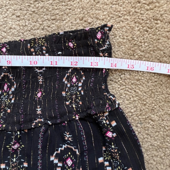 Threedots Boho Style Black Floral Print Women Shorts Elastic Size S - Picture 7 of 9